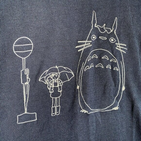Torrid Her Universe Sweater Plus 1X Studio Ghibli My Neighbor Totoro Blue - Picture 8 of 16